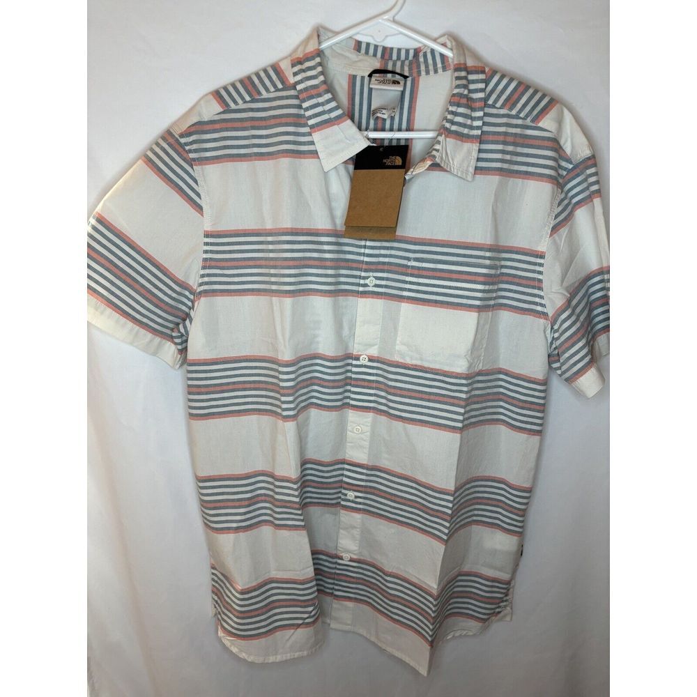 The North Face Shirt Men's  XL Baytrail Striped Standard Fit Short Sleeve‎ NWT